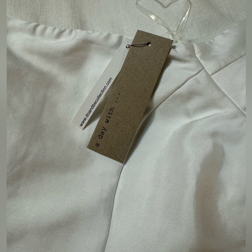 Do+Be | White Satin Off Shoulder Midi Dress | S - Picture 9 of 13